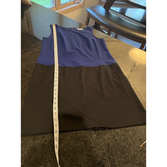 LOFT Colorblock Sheath Dress Blue/Black Small - Picture 9 of 12